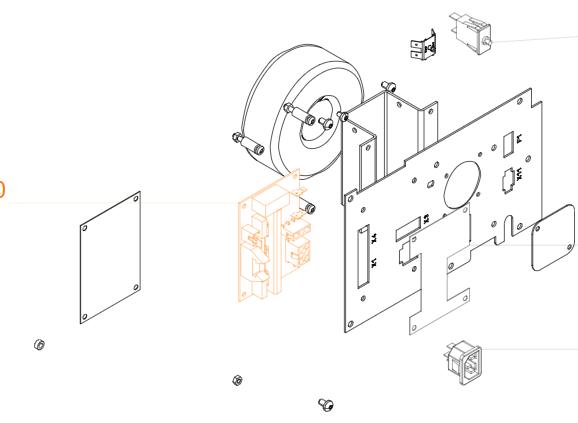 Platine f.Trafo 3 Ausgänge